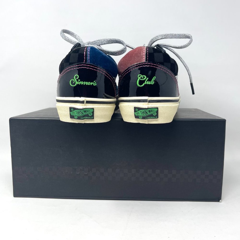 Vans Og Old Skool Lx Black Skateboarding Men's Velvet Patent Leather VN0A38FW03E - Picture 4 of 11